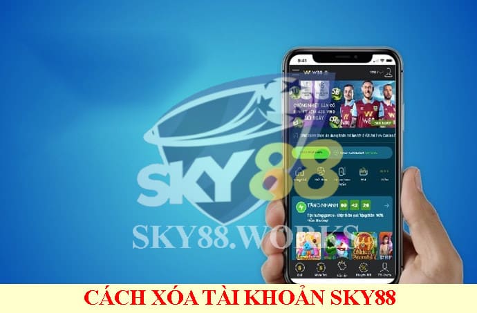 cách xóa tài khoản sky88