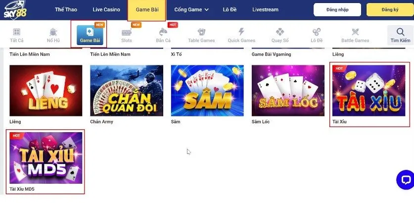 cách tham gia cá cược tài xỉu sky88