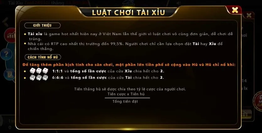 luật chơi tài xỉu 3D tại sky88