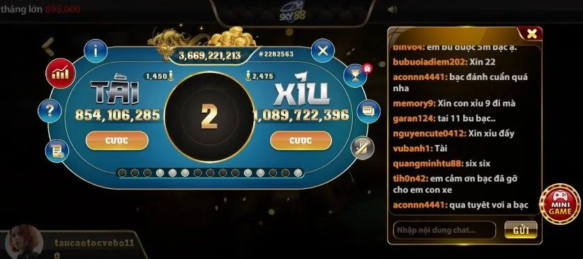 tài xỉu 3D - Tài xỉu cân cửa sky88