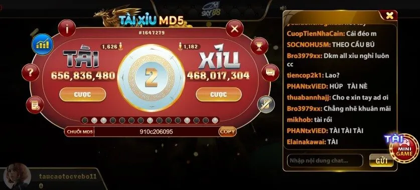 tài xỉu md5 tại sky88